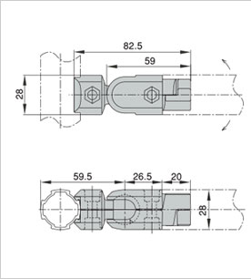 精益管萬向內漲連接件二維圖 精益管萬向內漲連接件二維圖