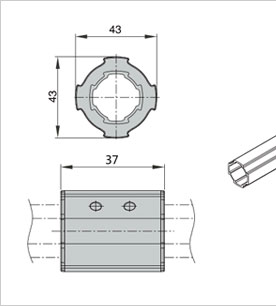 精益管滑動(dòng)套二維圖 精益管滑動(dòng)套二維圖