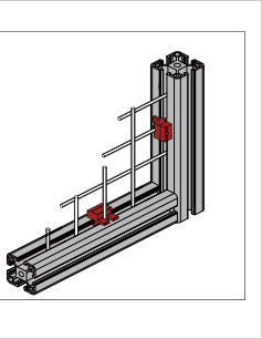 鋁型材網(wǎng)片夾塊安裝示意圖 鋁型材網(wǎng)片夾塊安裝示意圖