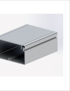 4080鋁合金線槽型材三維圖 4080鋁合金線槽型材三維圖