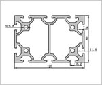 80120鋁型材二維圖 80120鋁型材二維圖