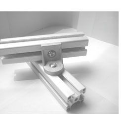 4040規格鋁型材轉向角碼安裝示意圖 4040規格鋁型材轉向角碼安裝示意圖