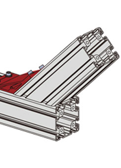 80*規(guī)格鋁型材135度角碼安裝示意圖 80*規(guī)格鋁型材135度角碼安裝示意圖