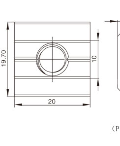 鋁型材方形螺母物理參數1 鋁型材方形螺母物理參數1