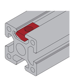 鋁型材彈性螺母安裝示意圖 鋁型材彈性螺母安裝示意圖