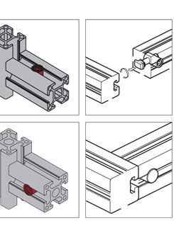 鋁型材內(nèi)置內(nèi)連接件安裝示意圖 鋁型材內(nèi)置內(nèi)連接件安裝示意圖