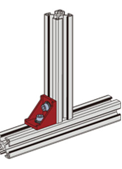 鋁型材鑄鋁角件安裝示意圖 鋁型材鑄鋁角件安裝示意圖