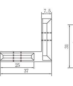 鋁型材角槽連接件物理參數(shù)1 鋁型材角槽連接件物理參數(shù)1