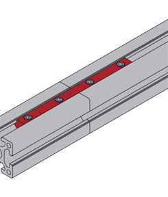 鋁型材槽條連接件安裝示意圖 鋁型材槽條連接件安裝示意圖
