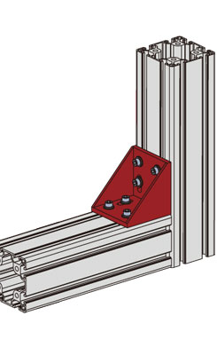 鑄鋁角碼安裝示意圖 鑄鋁角碼安裝示意圖