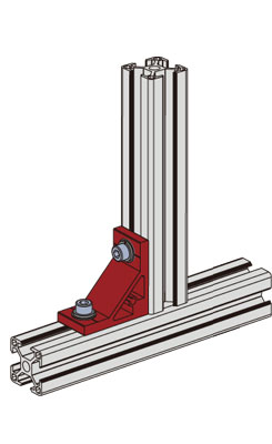鋁型材角碼安裝示意圖 鋁型材角碼安裝示意圖