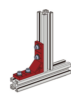 鋁型材強(qiáng)力角碼安裝示意圖 鋁型材強(qiáng)力角碼安裝示意圖