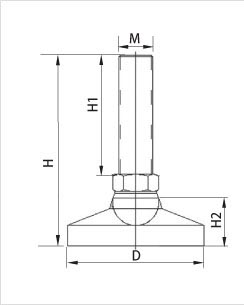 金屬蹄腳二維參數 金屬蹄腳二維參數