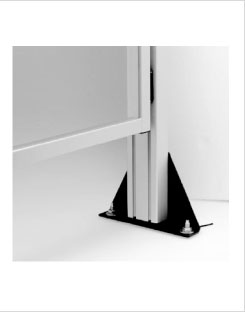 圍欄地腳安裝板安裝示意圖 圍欄地腳安裝板安裝示意圖