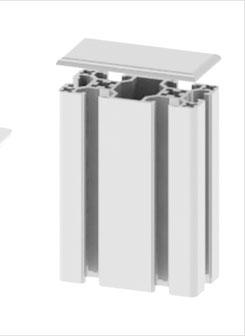 4080鋁型材端面蓋板安裝示意圖 4080鋁型材端面蓋板安裝示意圖