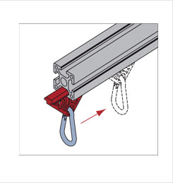 滑動掛鉤安裝示意圖 滑動掛鉤安裝示意圖