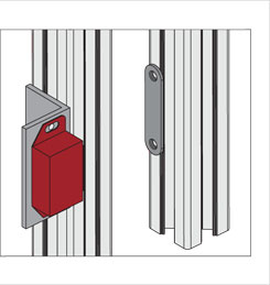 板碰門吸安裝示意圖 板碰門吸安裝示意圖