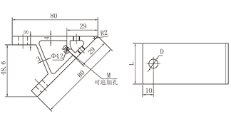 45度鋁型材角件技術參數 45度鋁型材角件技術參數
